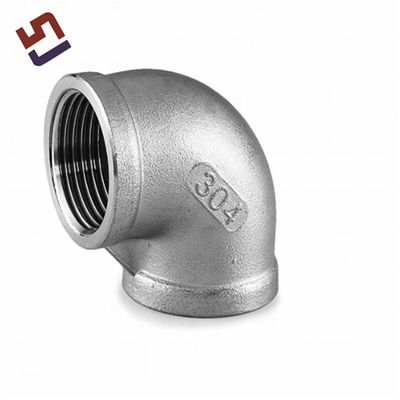 OEM Edelstahl 304 316 spezialisierte Präzisionsgussverbindung 90 Grad Rohr Ellenbogen Anpassung Sanitärzubehör