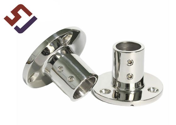 1,4308 Feinguss Soems SS ringsum Flansch-Basis Marine Hardware Pipe Stanchion