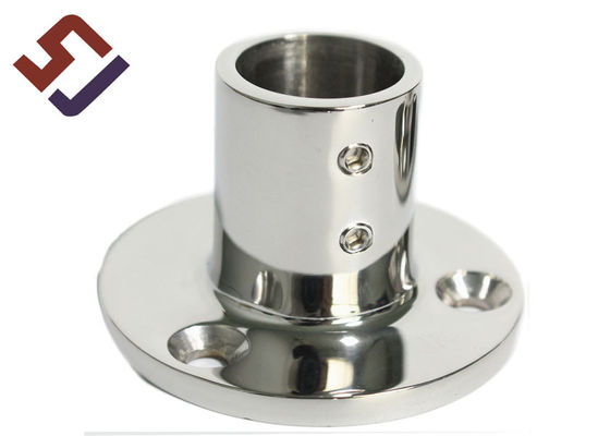 1,4308 Feinguss Soems SS ringsum Flansch-Basis Marine Hardware Pipe Stanchion